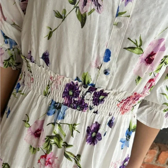 Floral Print Maxi Dress - Picture 3 of 8